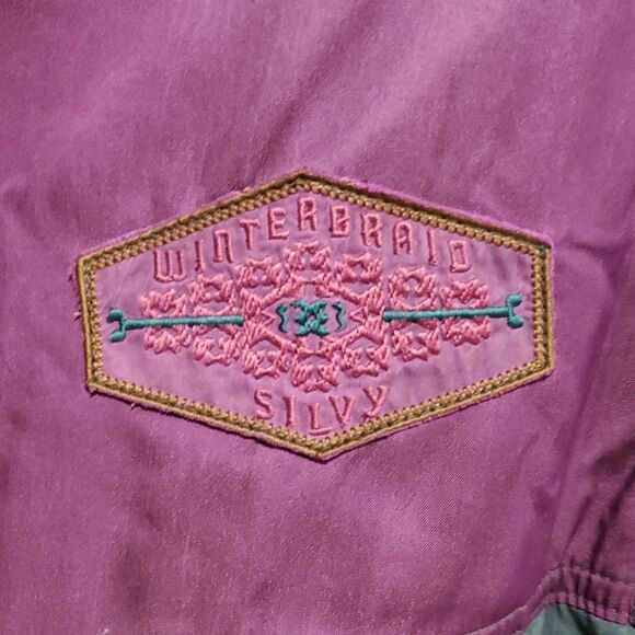 Vintage Silvy Teal and Purple Retro Style Winterbraid Ski Suit Made In Italy - Picture 5 of 15